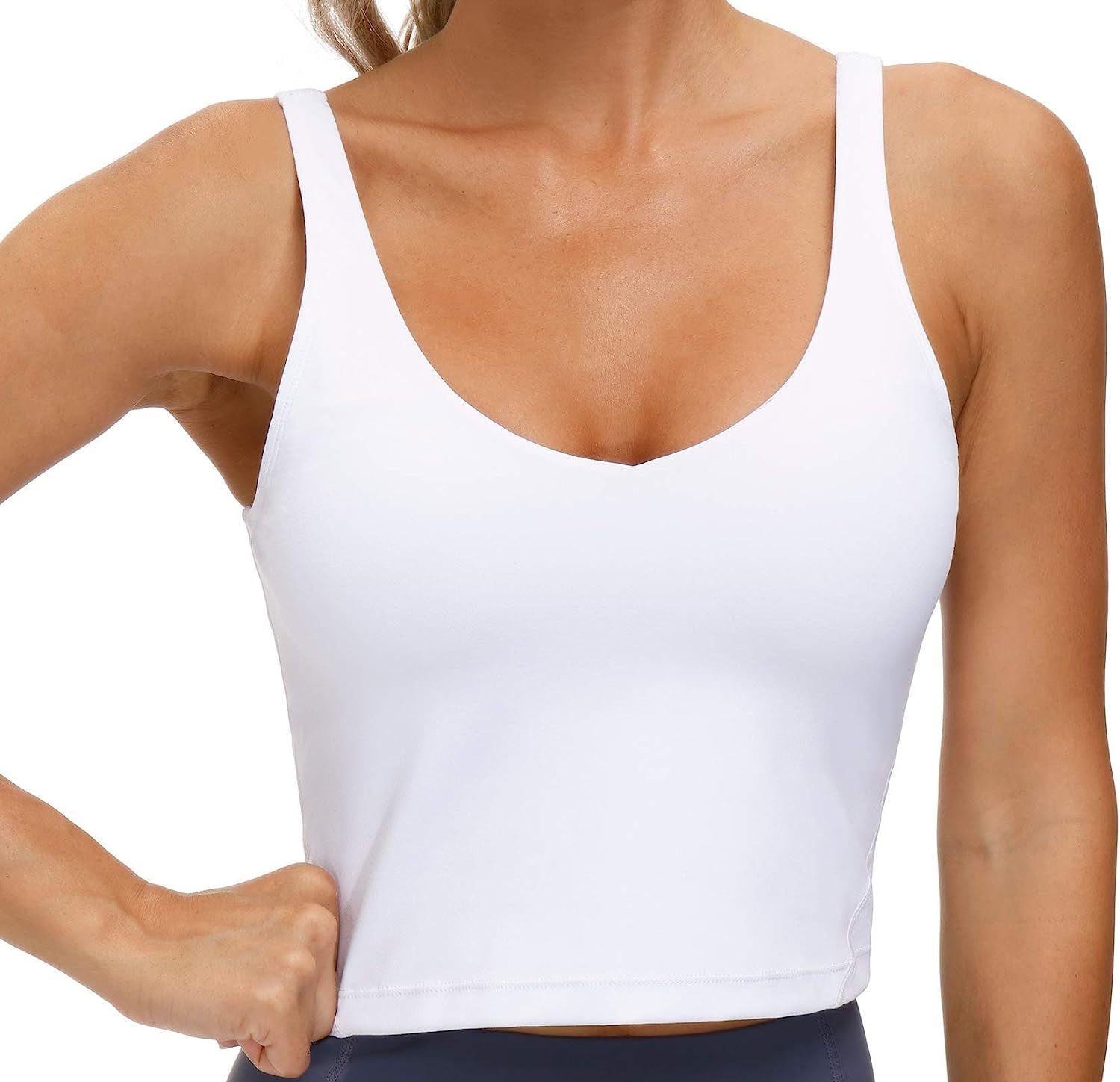 Longline Wirefree Padded Sports Bra with Medium Support